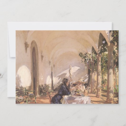 Frühstück in der Loggia von John Singer Sargent (Vorderseite)