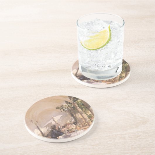 Frühstück in der Loggia von John Singer Sargent Getränkeuntersetzer (Seite)