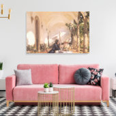 Frühstück in der Loggia von John Singer Sargent Leinwanddruck (Insitu (Wohnzimmer))