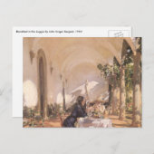 Frühstück in der Loggia von John Singer Sargent Postkarte (Vorne/Hinten)
