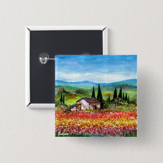 FRÜHSTÜCK IN DER TUSKANIE BUTTON (Vorne & Hinten)