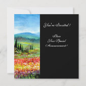 FRÜHSTÜCK IN DER TUSKANISCHEN STADT, leuchtend ros Einladung (Rückseite)