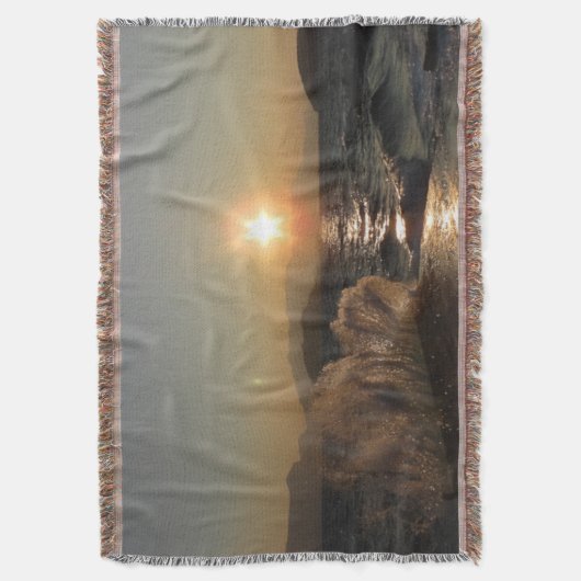 Frühstück in Kroatien schöner Sonnenuntergang Decke (Vorderseite Vertikal)