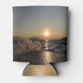 Frühstück in Kroatien schöner Sonnenuntergang Dosenkühler (Vorderseite)