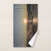 Frühstück in Kroatien schöner Sonnenuntergang Handtuch (Handtuch)