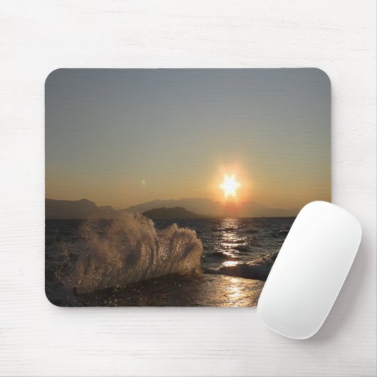 Frühstück in Kroatien schöner Sonnenuntergang Mousepad (Mit Mouse)