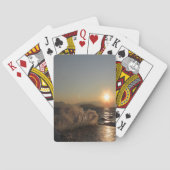 Frühstück in Kroatien schöner Sonnenuntergang Spielkarten (Rückseite)