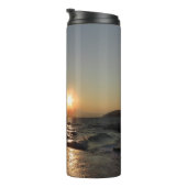 Frühstück in Kroatien schöner Sonnenuntergang Thermosbecher (Nach rechts gedreht)