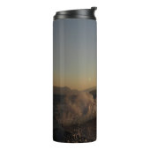 Frühstück in Kroatien schöner Sonnenuntergang Thermosbecher (Nach links gedreht)