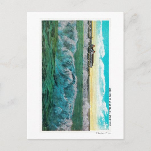 Frühstück in Long Beach, Kalifornien Postkarte (Vorderseite)