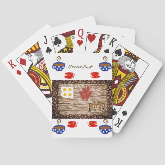 Frühstück-Kartenspiel Deck Spielkarten (Rückseite)