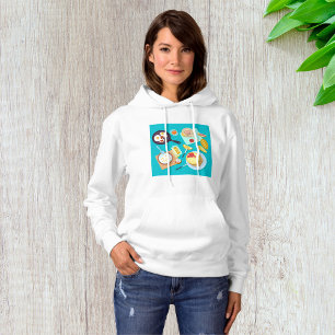 Frühstück Lebensmittel Hoodie