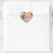FRÜHSTÜCK MIT BABY Herz-Aufkleber (Tasche)