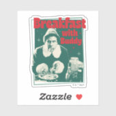 Frühstück mit Buddy Aufkleber (Blatt)