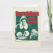 Frühstück mit Buddy Feiertagskarte (Vorderseite)