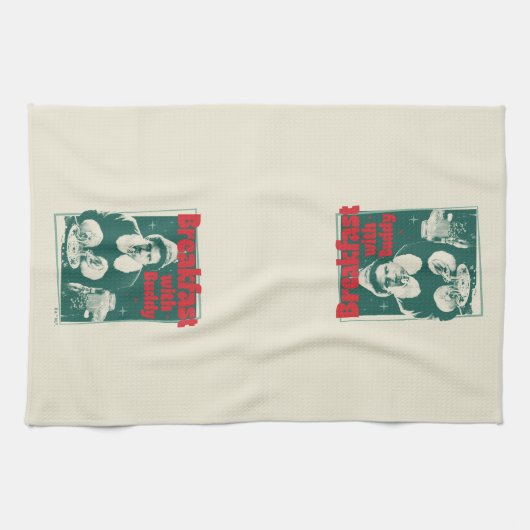 Frühstück mit Buddy Geschirrtuch (Horizontal)