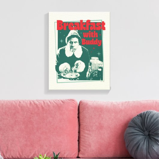 Frühstück mit Buddy Leinwanddruck (Insitu (Wohnzimmer))