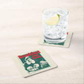 Frühstück mit Buddy Rechteckiger Pappuntersetzer (Vor Ort)