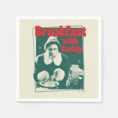 Frühstück mit Buddy Serviette (Vorderseite)