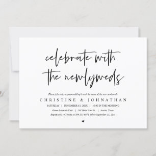 Frühstück mit den Frischvermählten, nach der Hochz Einladung