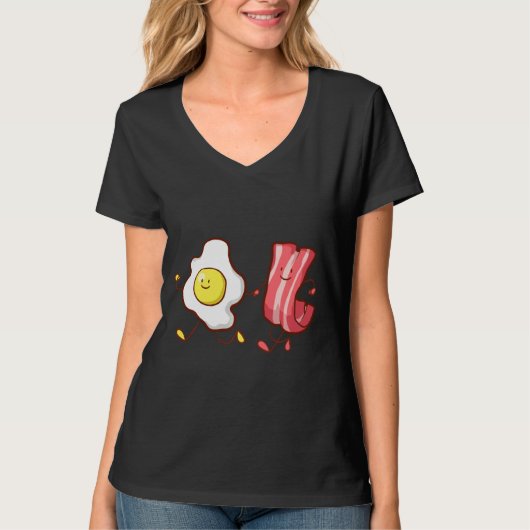 Frühstück mit Ei und Bacon T-Shirt (Vorderseite)