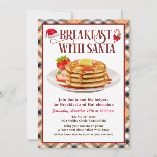 Frühstück mit Einladung (Vorderseite)