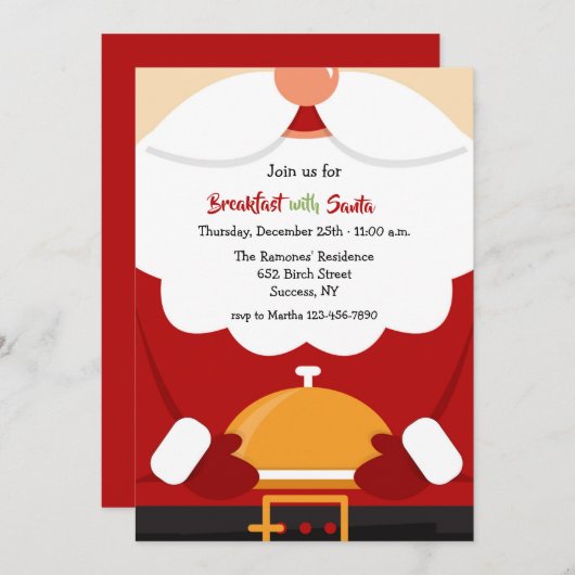 Frühstück mit Einladung (Vorne/Hinten)