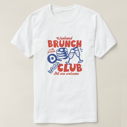 Frühstück mit Freunden Grafik T-Shirt (Design vorne)