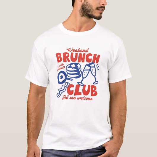 Frühstück mit Freunden Grafik T-Shirt (Vorderseite)