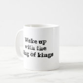 Frühstück mit Jesus Kaffeetasse (Vorderseite Links)