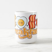 Frühstück mit Toast, Ei, Bacon und Kaffee Kaffeetasse (Mittel)