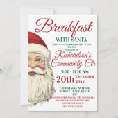 Frühstück mit Weihnachtsfest Einladung (Vorderseite)