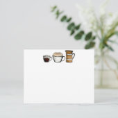Frühstück, Mittag- und Abendessen Postkarte (Stehend Vorderseite)