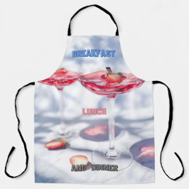 Frühstück, Mittag- und Abendessen Schürze