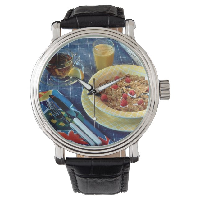 Frühstück morgens armbanduhr (Vorderseite)