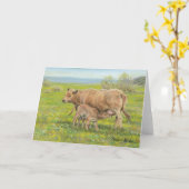 "Frühstück morgens" Karte (Gelbe Blume)