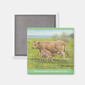 "Frühstück morgens" Magnet (Vorderseite/Rückseite)