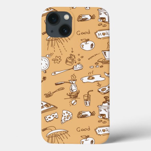 Frühstück Muster 2 Case-Mate iPhone Hülle (Rückseite)