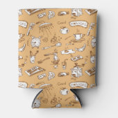 Frühstück Muster 2 Dosenkühler (Vorderseite)