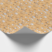 Frühstück Muster 2 Geschenkpapier (Ecke)