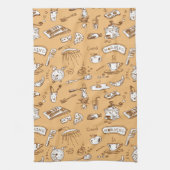 Frühstück Muster 2 Handtuch (Vertikal)