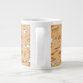 Frühstück Muster 2 Jumbo-Tasse (Rückseite)