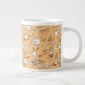 Frühstück Muster 2 Jumbo-Tasse (Rechts)