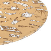 Frühstück Muster 2 Schneidebrett (Ecke)