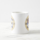 Frühstück Nahrungseier auf Plate Funny Motivierend Kaffeetasse (Mittel)