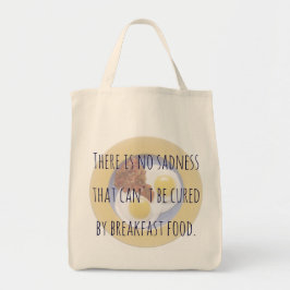 Frühstück Nahrungseier auf Plate Funny Motivierend Tragetasche