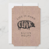 Frühstück oder Brunch Picnic Party für Bacon Liebh Einladung (Vorderseite)