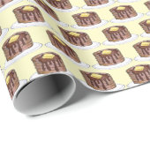 Frühstück Pancakes Flapjack Kurz Stack Sirup Geschenkpapier (Rolleneckpunkt)