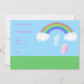 FRÜHSTÜCK-PARTY EINLADUNG (Rückseite)