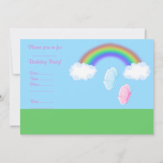 FRÜHSTÜCK-PARTY EINLADUNG (Rückseite)